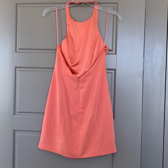 JAY GODFREY BENIOFF MINI DRESS PAPAYA 6 - Picture 5 of 8